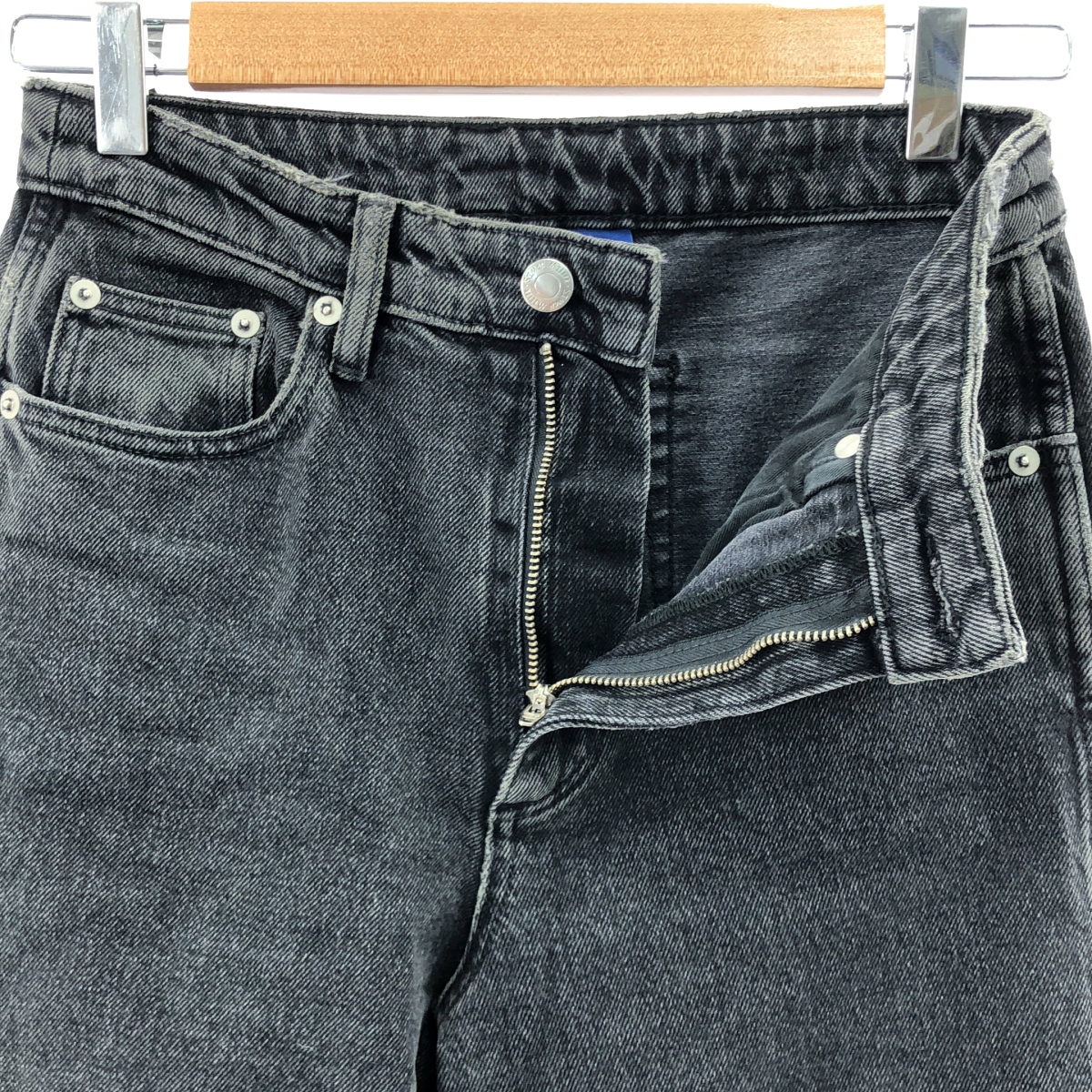 SIMON MILLER / サイモンミラー ダメージ加工 ブラックデニムパンツ