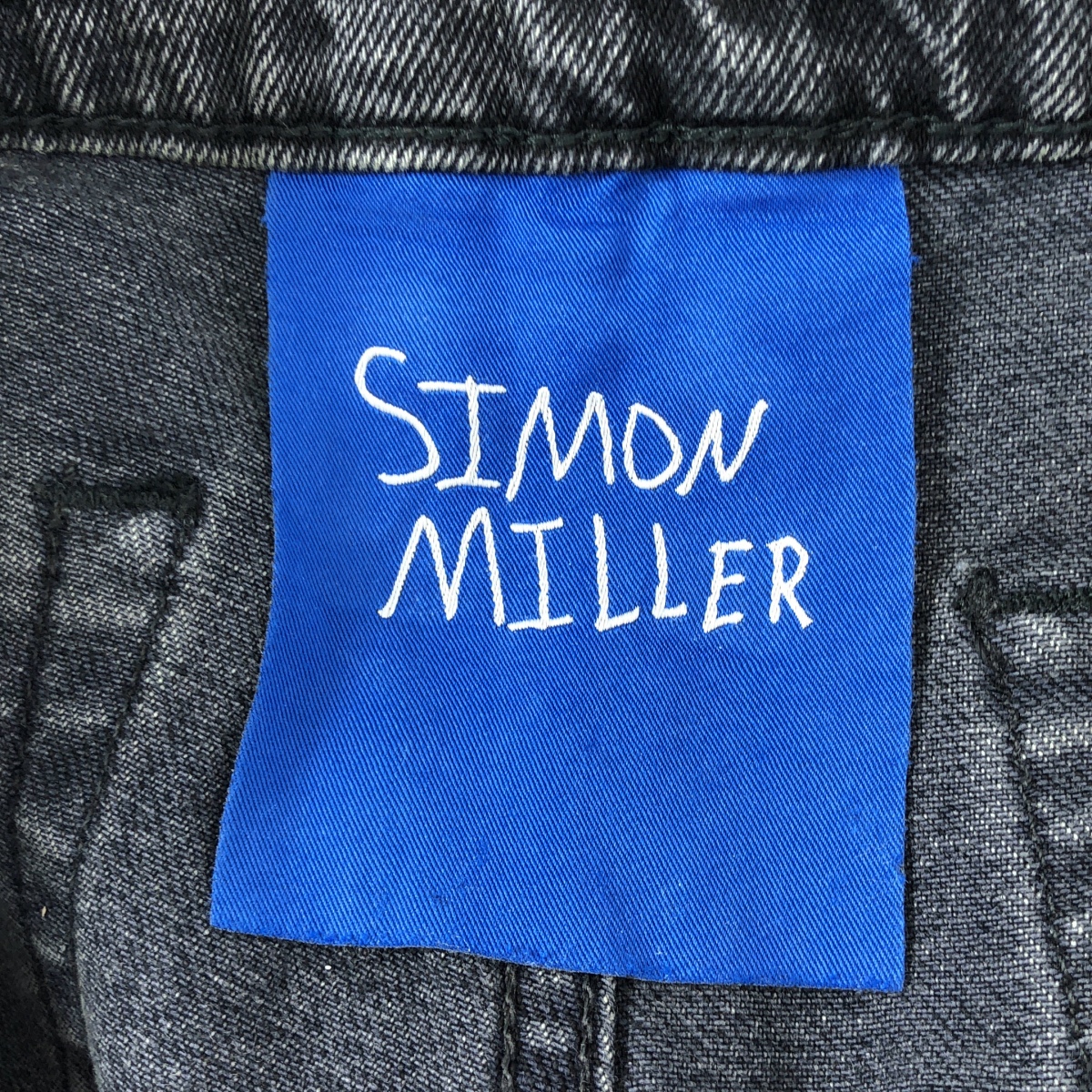SIMON MILLER / サイモンミラー ダメージ加工 ブラックデニムパンツ
