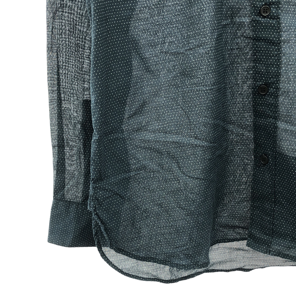 SAINT LAURENT PARIS / サンローランパリ エディスリマン期  コットン ドット ドレスシャツ