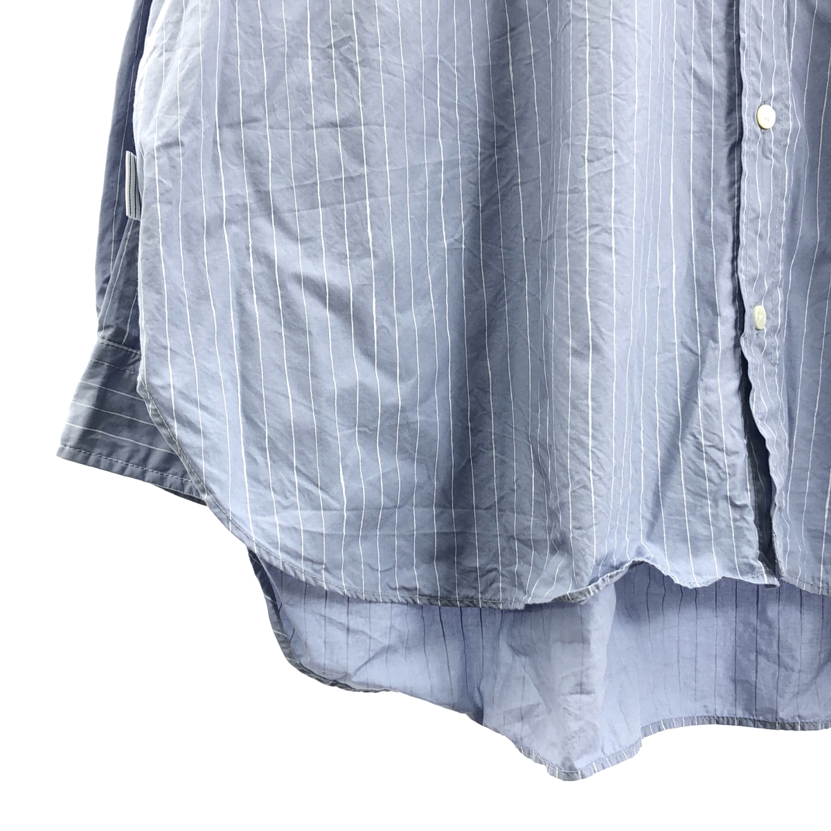 S.F.C (SFC) / エスエフシー コットン ストライプ オーバーサイズ バンドカラー シャツ