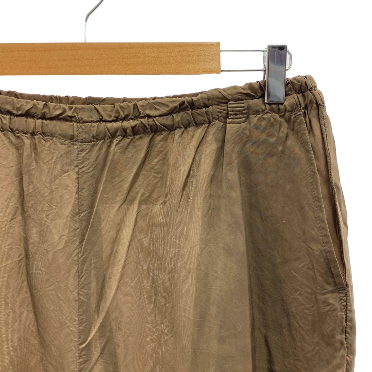 tricot COMME des GARCONS / トリココムデギャルソン 裾ギャザー キュプラ イージーパンツ