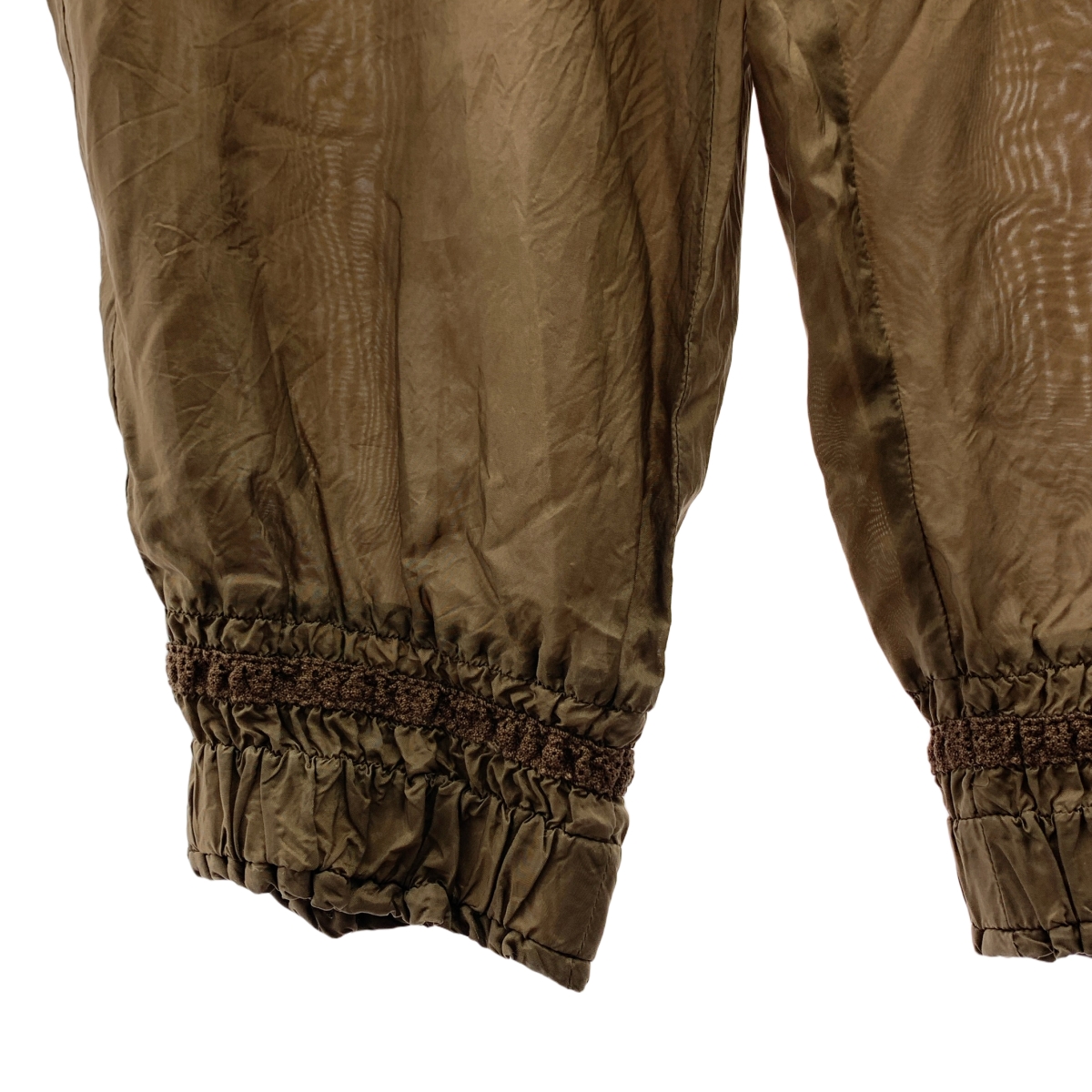 tricot COMME des GARCONS / トリココムデギャルソン 裾ギャザー キュプラ イージーパンツ