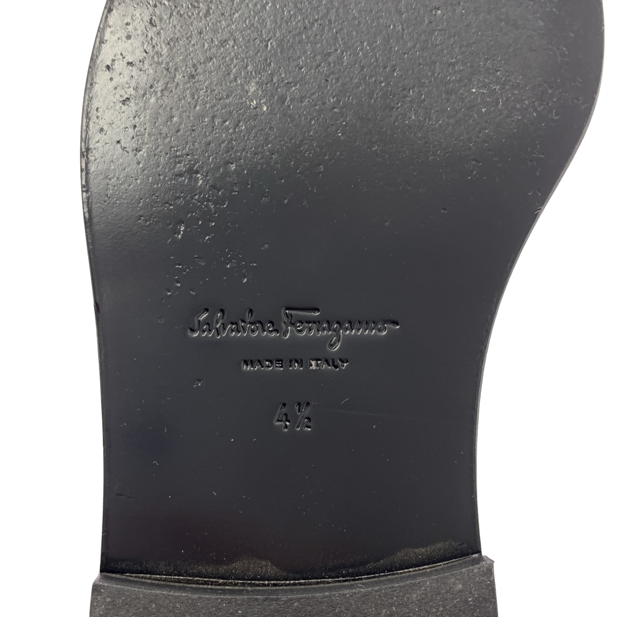 Salvatore Ferragamo / サルヴァトーレフェラガモ VIVALDO KN / レザー ロゴ リボン ドッキング ソックス ローファー