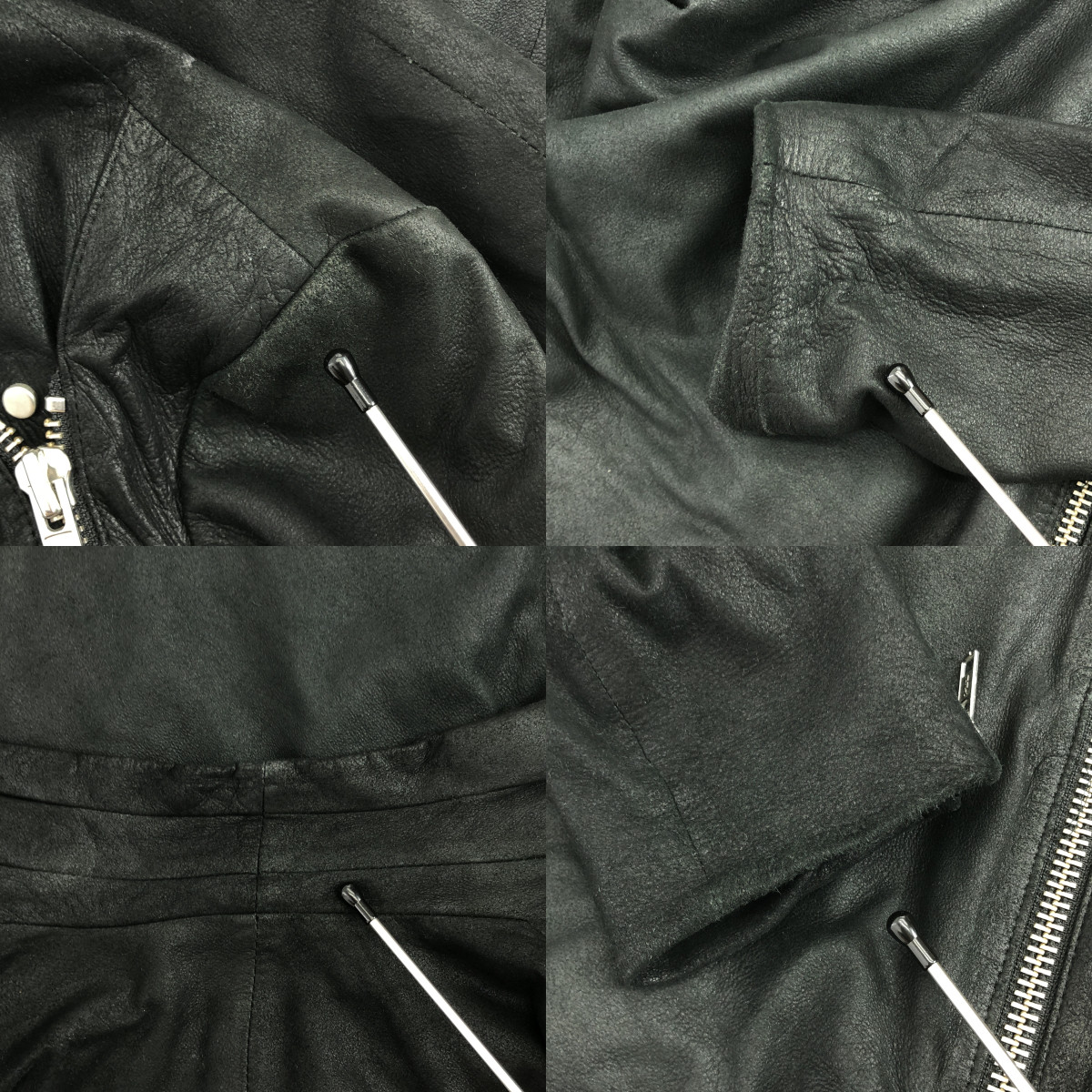 HELMUT LANG / ヘルムートラング シープレザー レザー ライダースジャケット