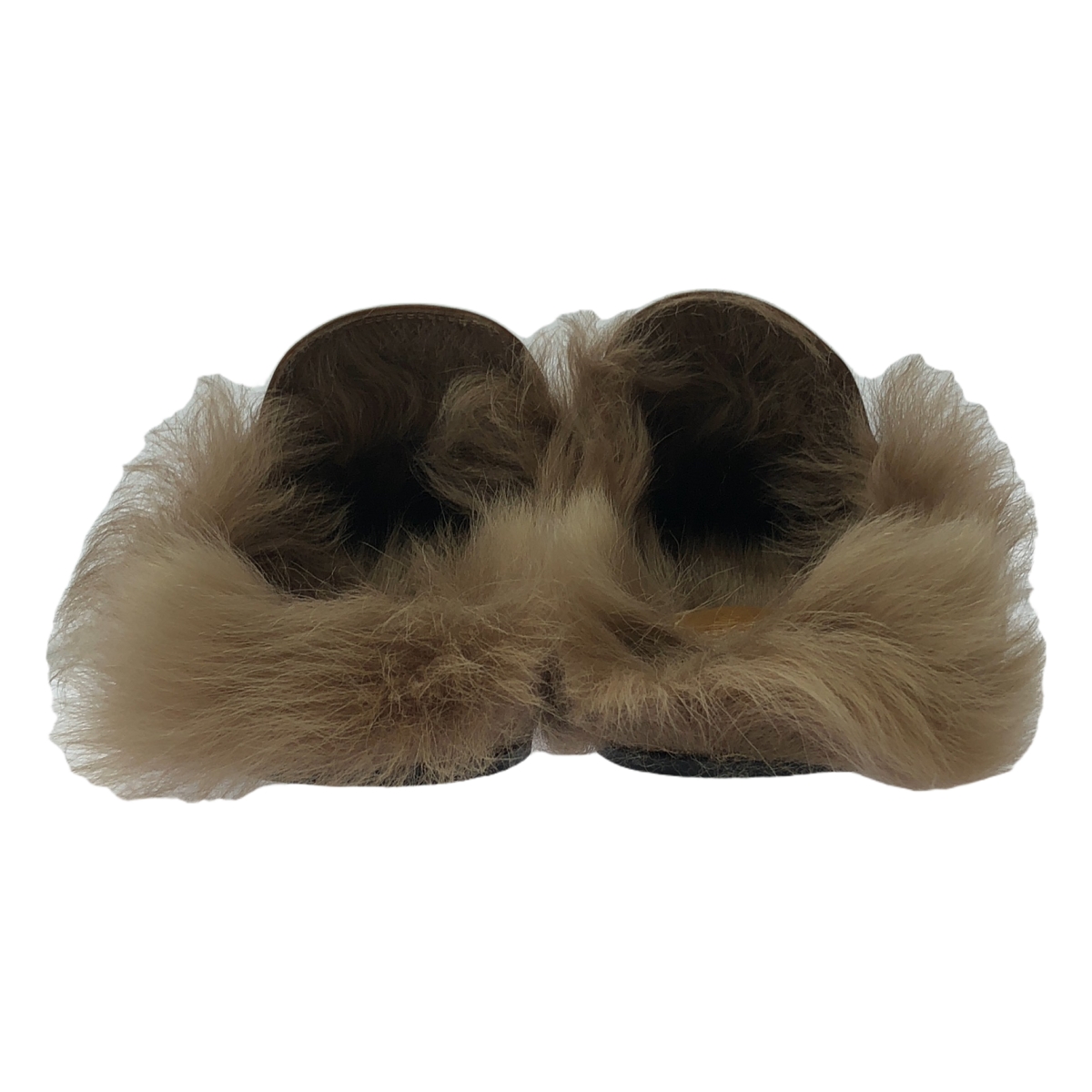 GUCCI / グッチ プリンスタウン ホースビット ファー フラットシューズ