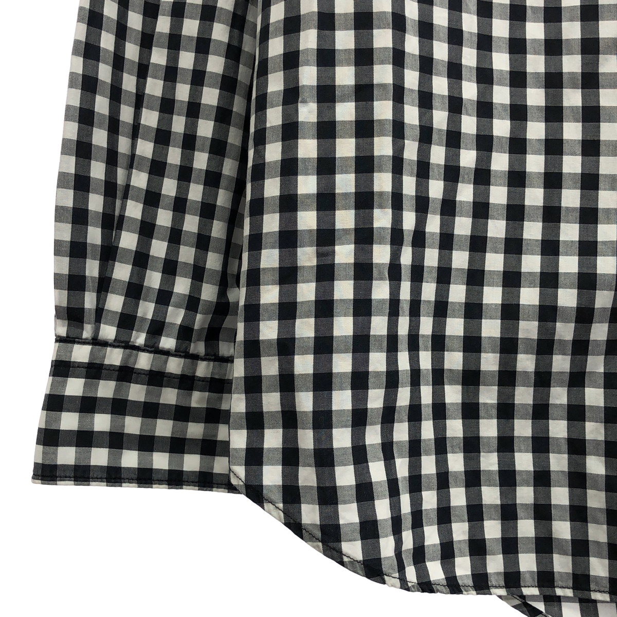 COMME des GARCONS HOMME / コムデギャルソンオム ウール切替 ギンガムチェック シャツ