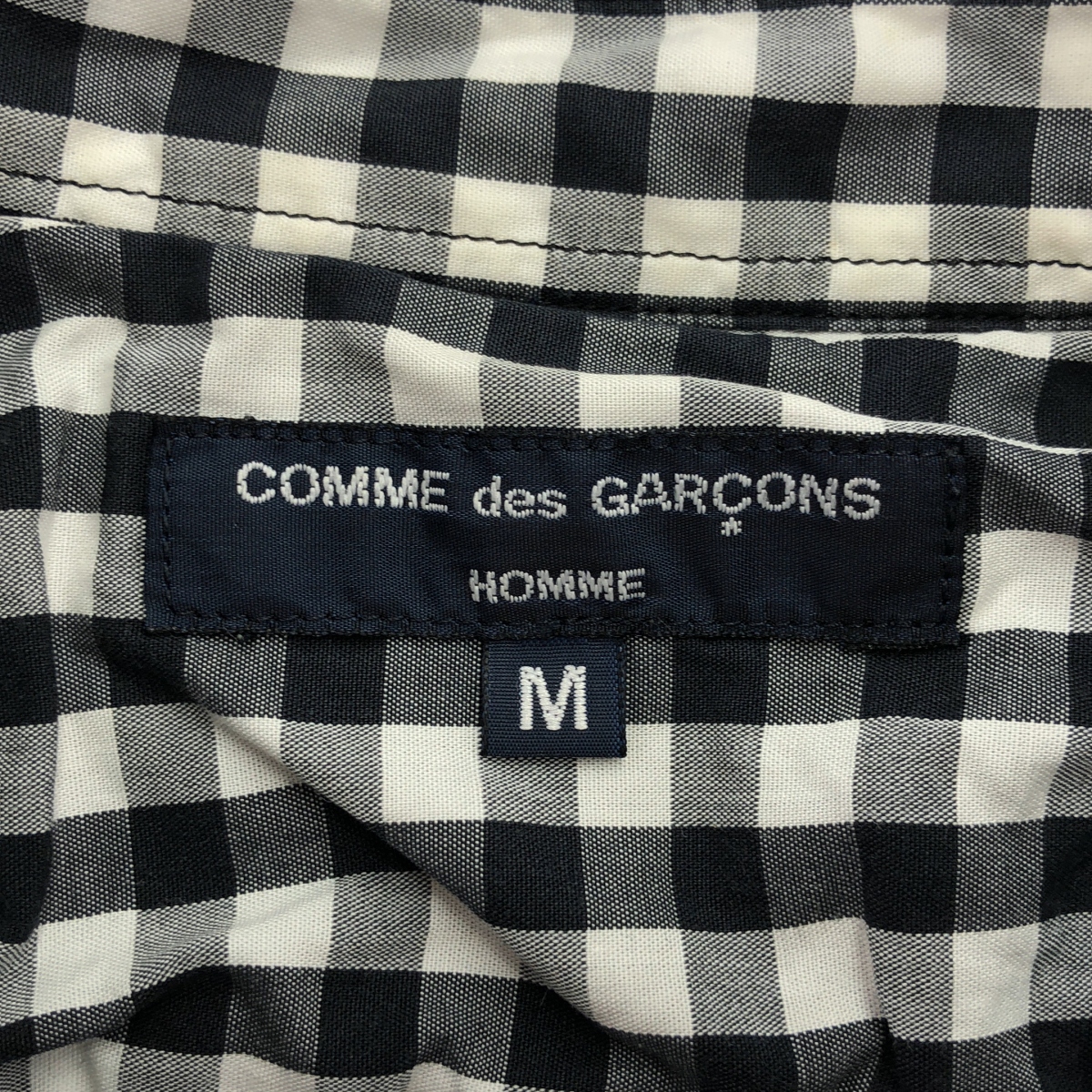 COMME des GARCONS HOMME / コムデギャルソンオム ウール切替 ギンガムチェック シャツ