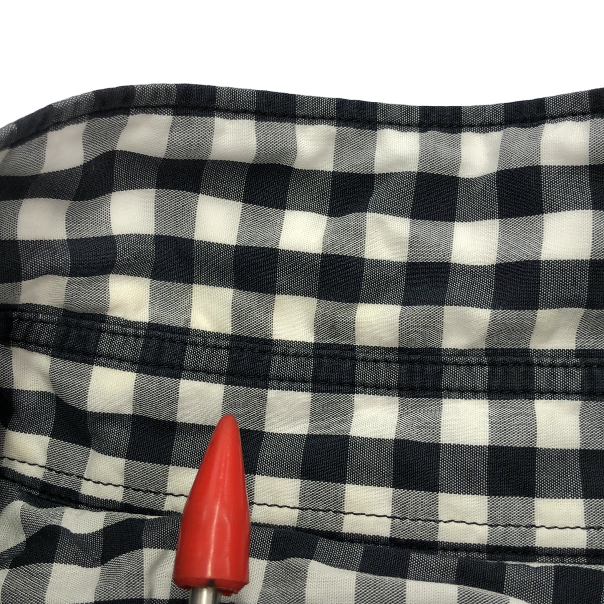 COMME des GARCONS HOMME / コムデギャルソンオム ウール切替 ギンガムチェック シャツ