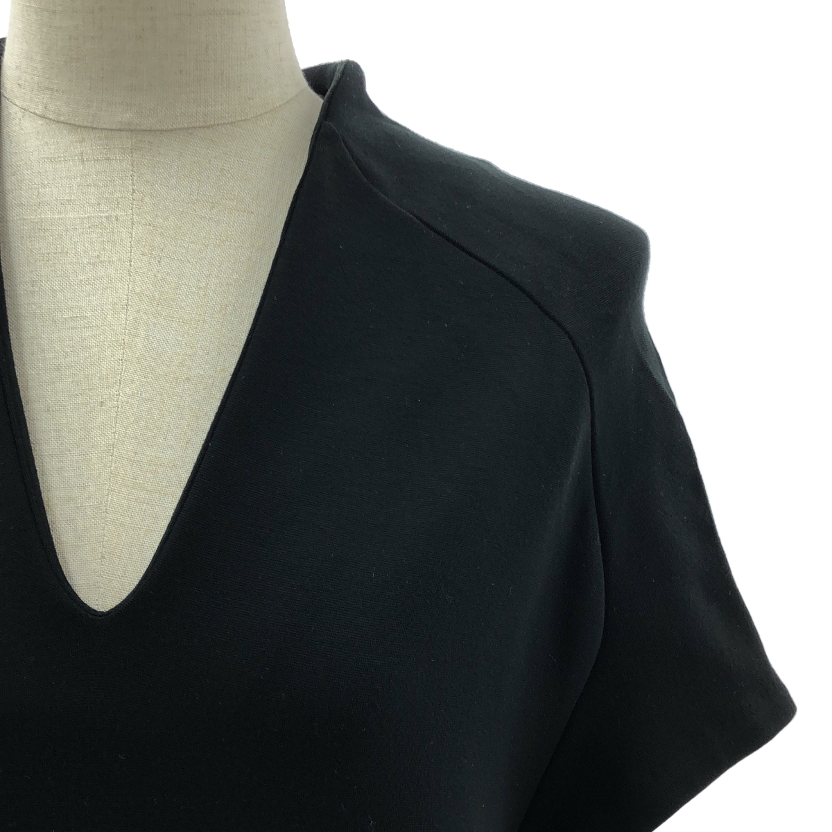 Mame Kurogouchi / マメクロゴウチ Vネック 袖切替 デザイン ワンピース