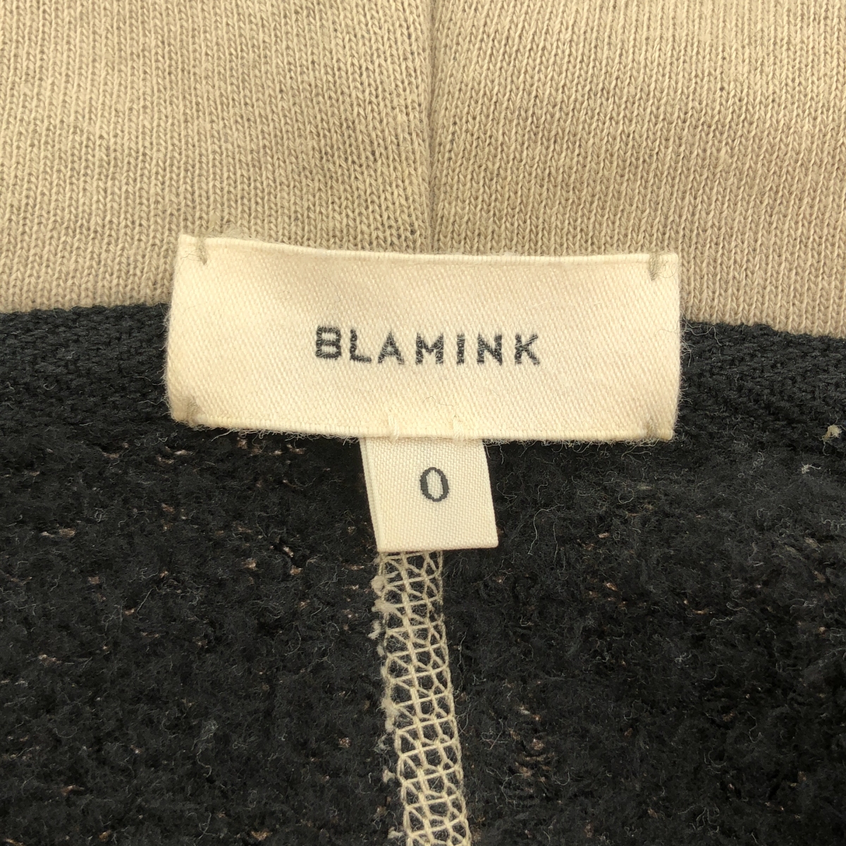 BLAMINK / ブラミンク FALL 吊り 裏毛 ジップ パーカー