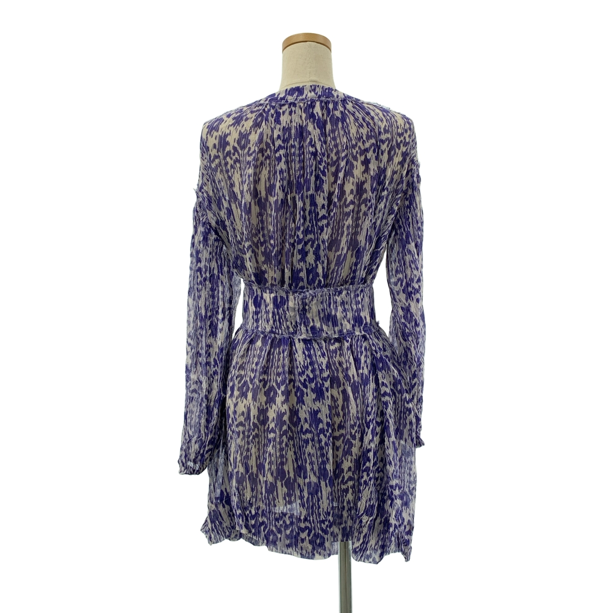 ISABEL MARANT ETOILE / イザベルマランエトワール 総柄 シルク ギャザー プルオーバーワンピース