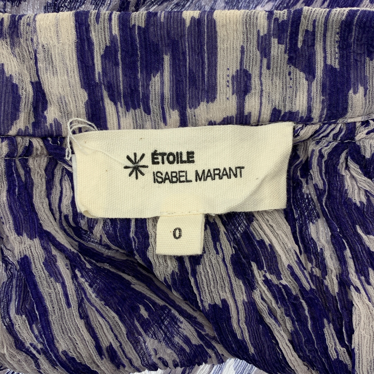 ISABEL MARANT ETOILE / イザベルマランエトワール 総柄 シルク ギャザー プルオーバーワンピース