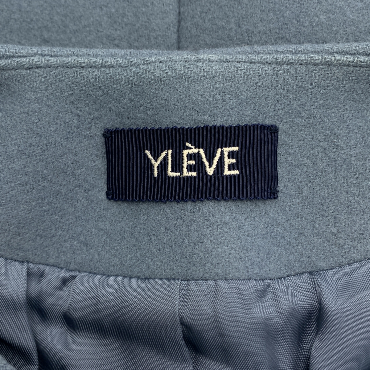 YLEVE / イレーヴ super100’s ダブルメルトン ノーカラーコート