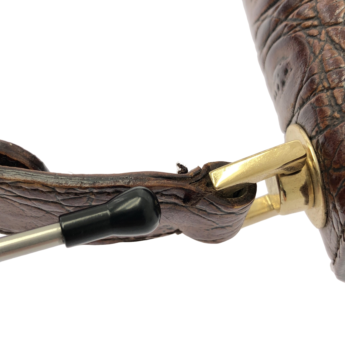 Salvatore Ferragamo / サルヴァトーレフェラガモ クロコ型押し レザー ガンチーニ ハンドバッグ