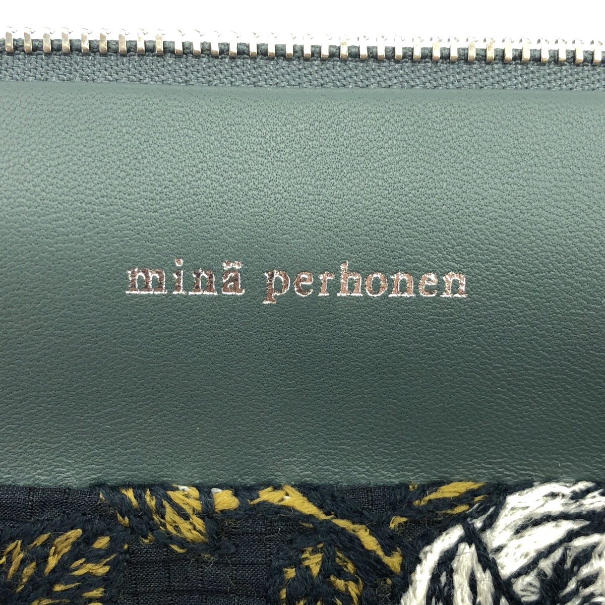 mina perhonen / ミナペルホネン kostea / 2way ショルダー付き レザー ハンドバッグ