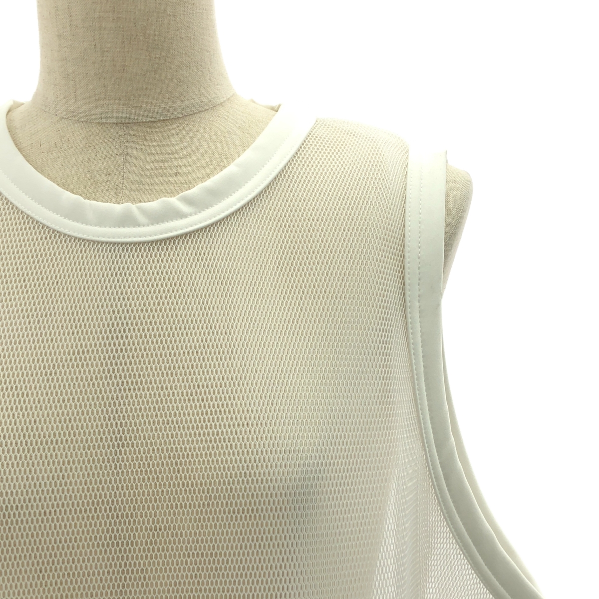 HYKE / ハイク MESH SLEEVELESS DRESS メッシュ ノースリーブ ワンピース