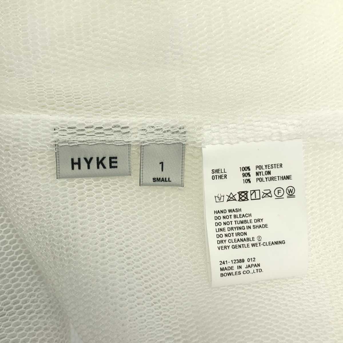 HYKE / ハイク MESH SLEEVELESS DRESS メッシュ ノースリーブ ワンピース