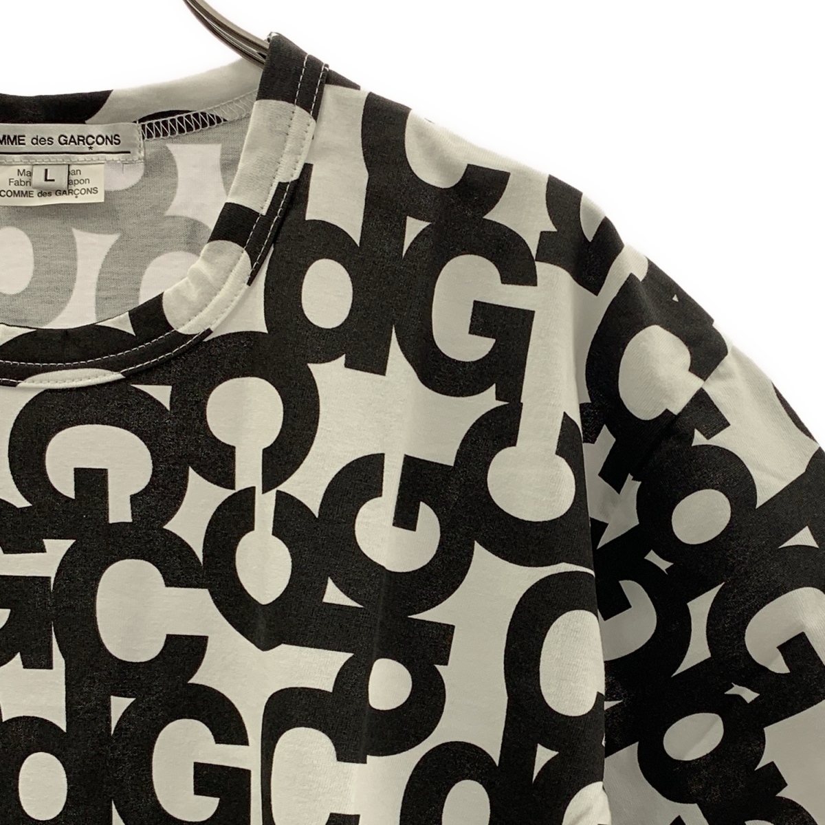 COMME des GARCONS / コムデギャルソン ロゴプリント 総柄 クルーネック カットソー