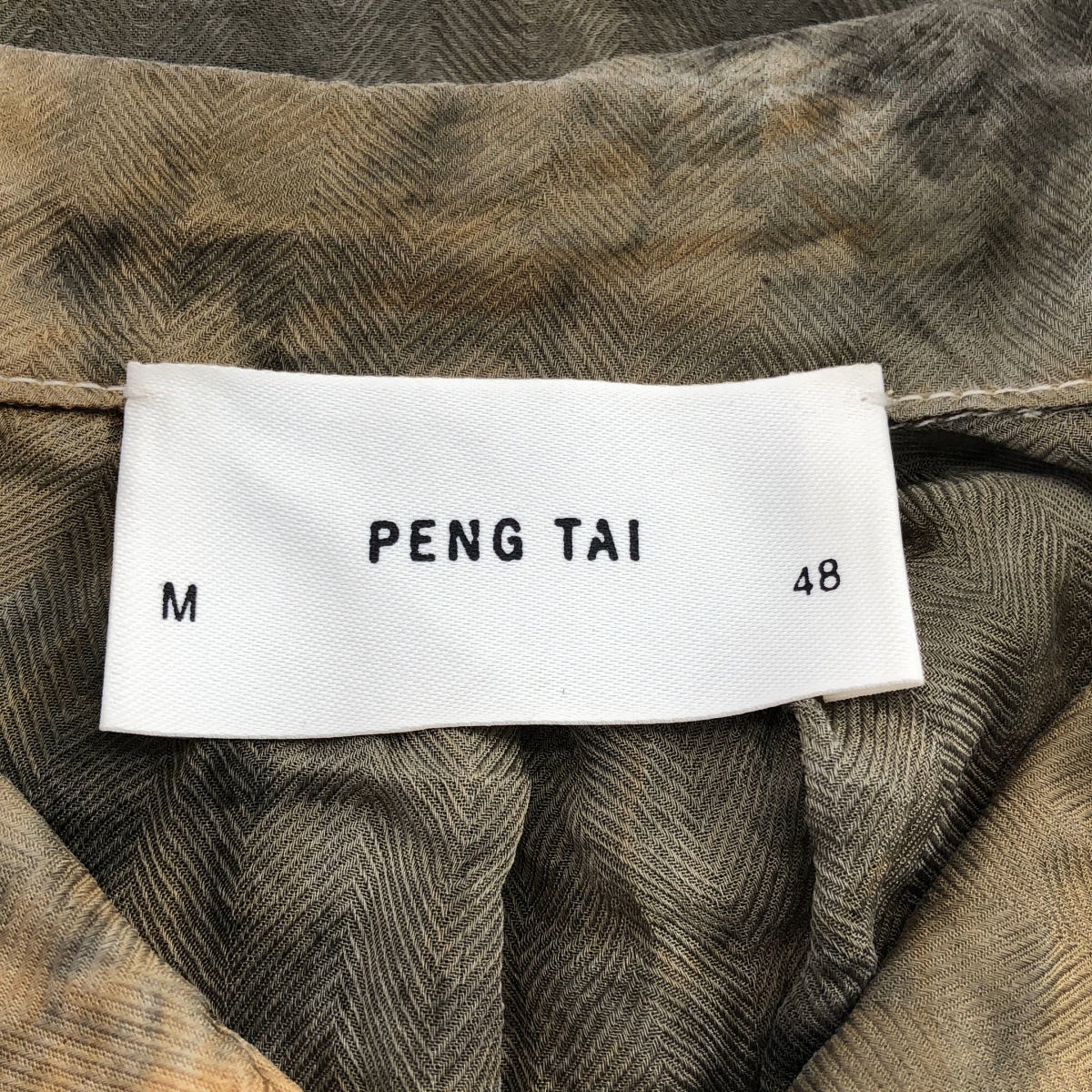 その他 タイダイ ヘリンボーン オーバーシャツ