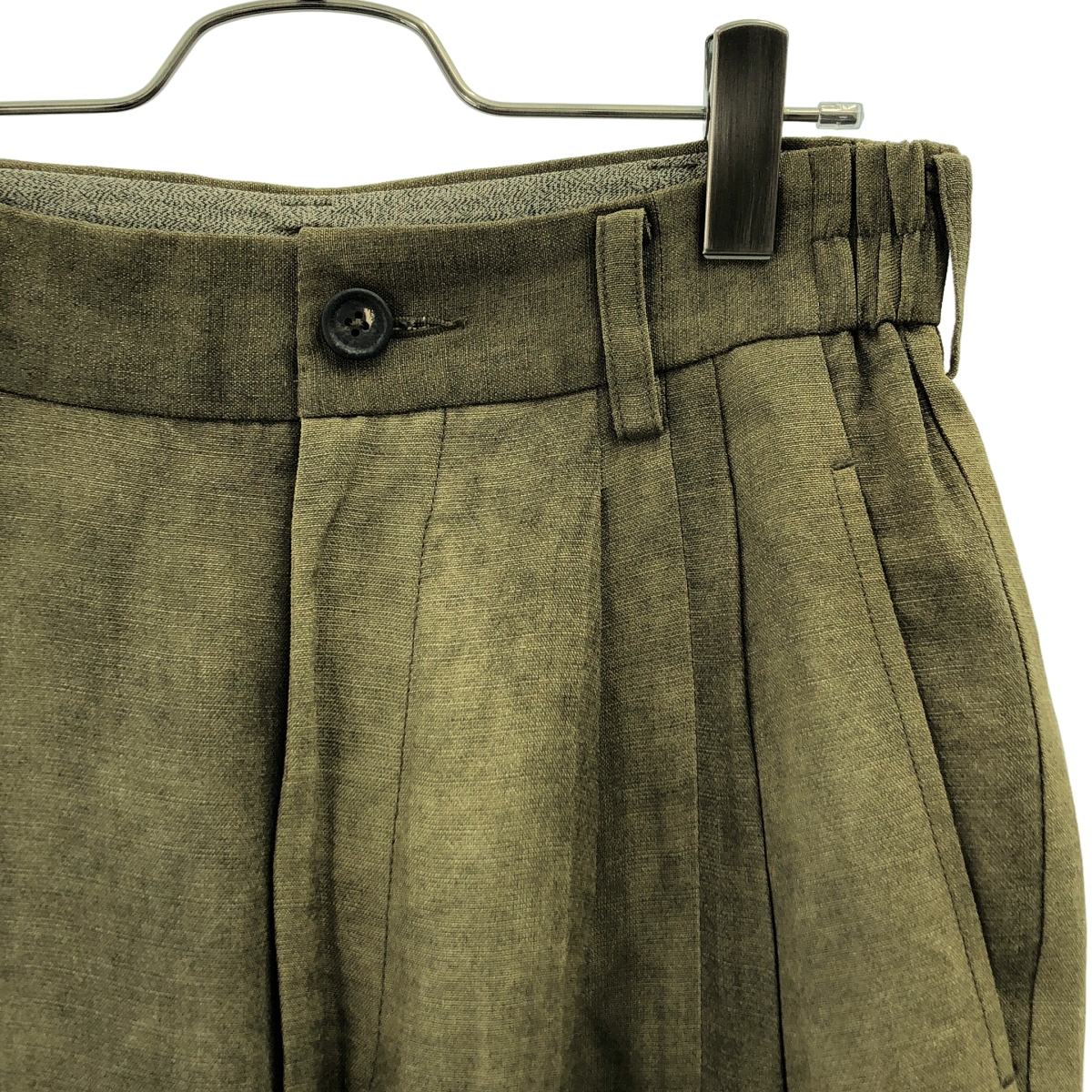 ziggy chen / ジギーチェン Drop Crotch Wide Leg Trousers / 2タック ワイド トラウザーズ パンツ / 裏地付き