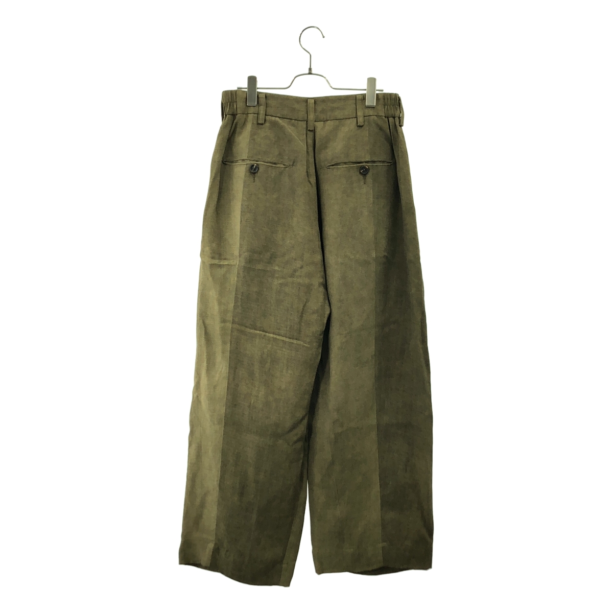 ziggy chen / ジギーチェン Drop Crotch Wide Leg Trousers / 2タック ワイド トラウザーズ パンツ / 裏地付き