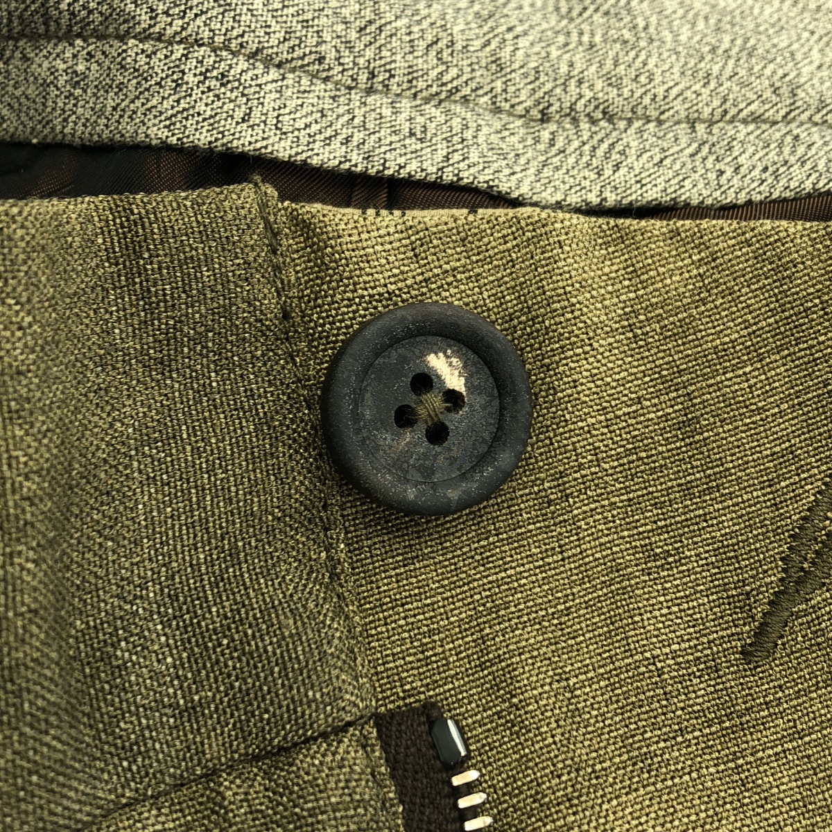 ziggy chen / ジギーチェン Drop Crotch Wide Leg Trousers / 2タック ワイド トラウザーズ パンツ / 裏地付き