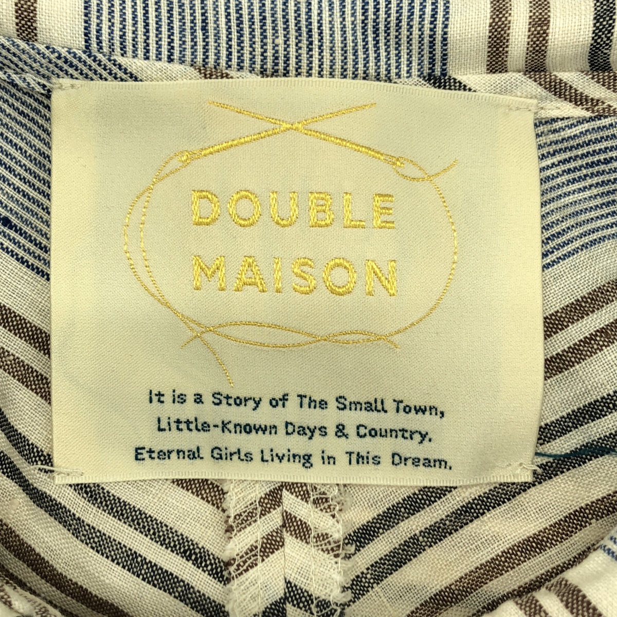 その他 ストライプ オーバーシルエット ビッグカラー シャツ ワンピース