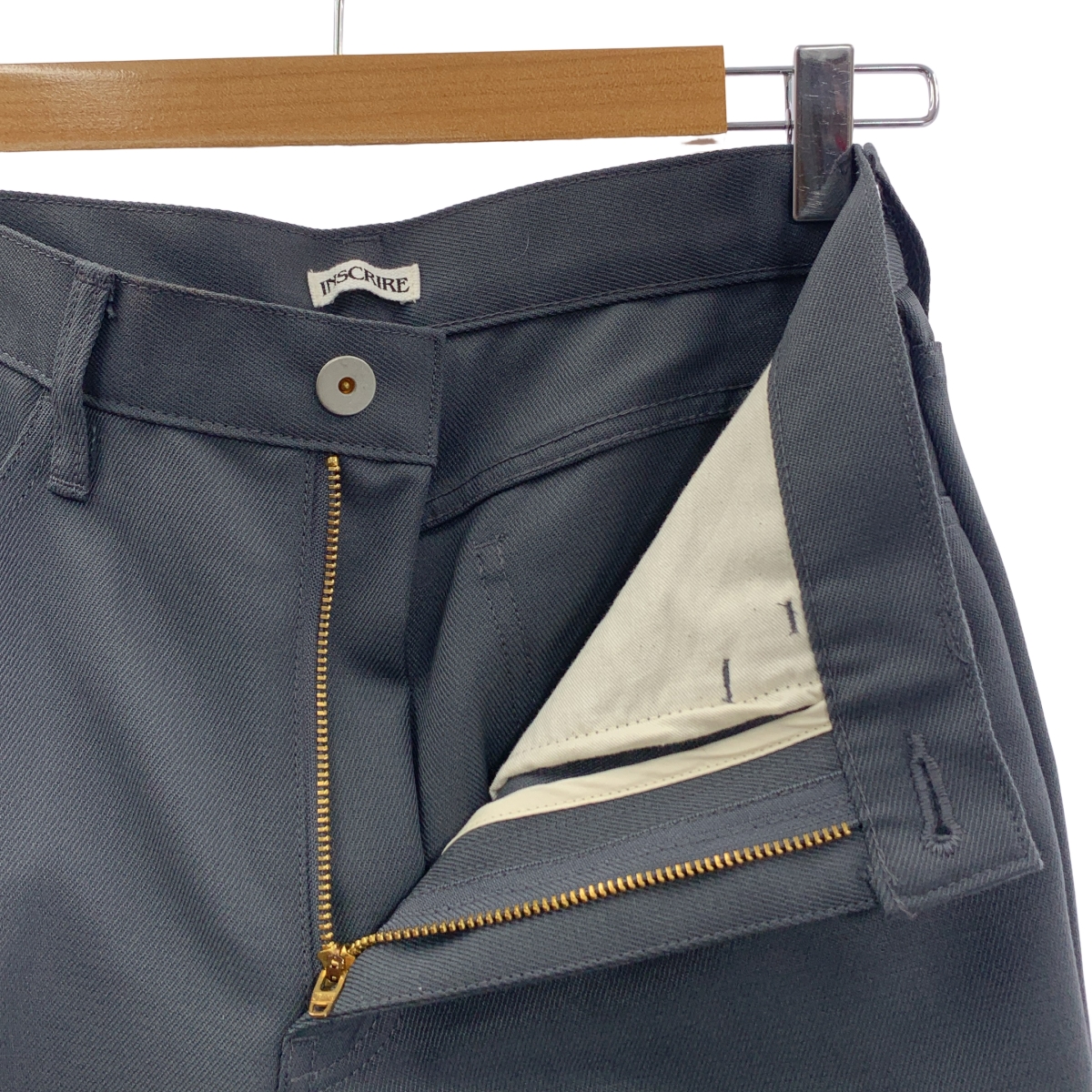 INSCRIRE / アンスクリア PW STA―PREST ウールブレンド ツイル パンツ