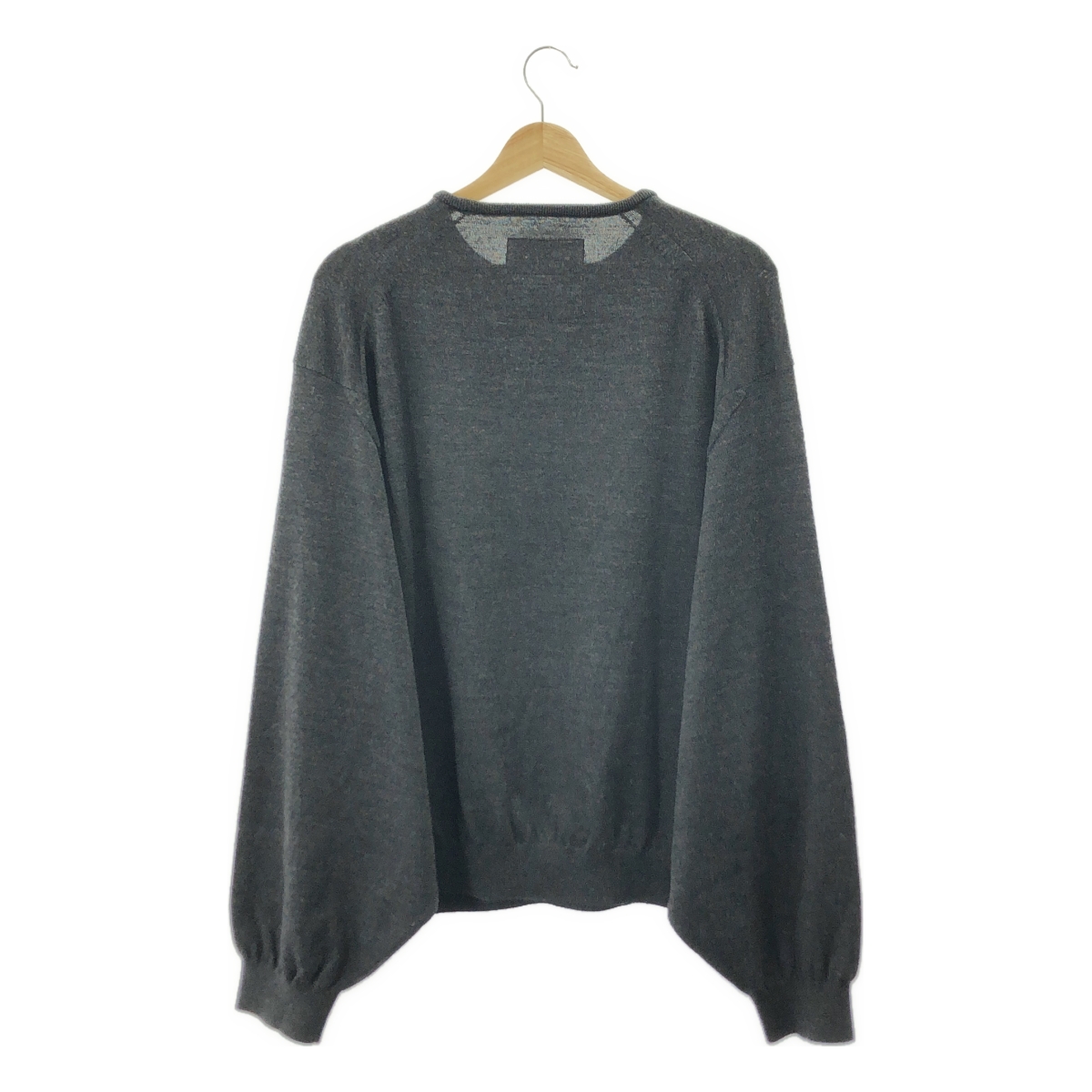 FUMITO GANRYU / フミトガンリュウ ドルマンスリーブ クルーネック ウールニット