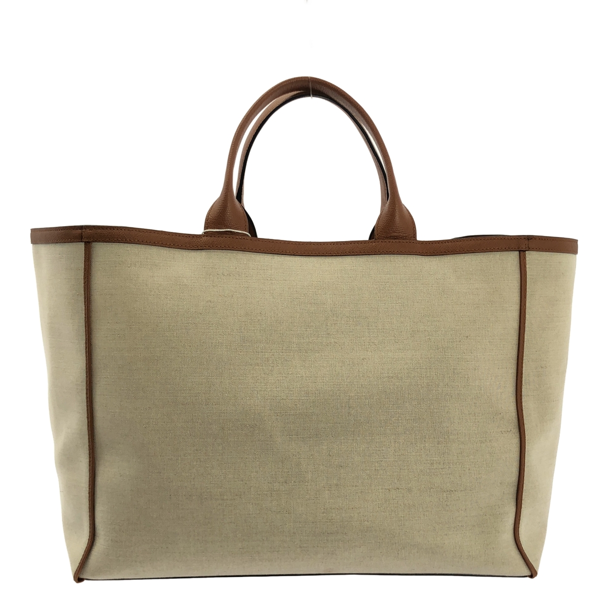 Valextra / ヴァレクストラ キャンバス レザー ショッピングバッグ