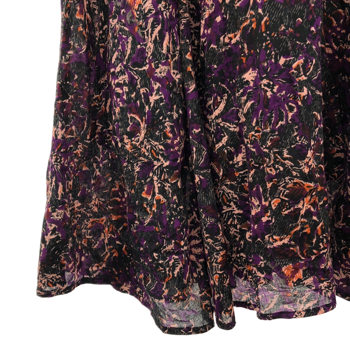 ne Quittez pas / ヌキテパ コットン 総柄 Vネック ワンピース