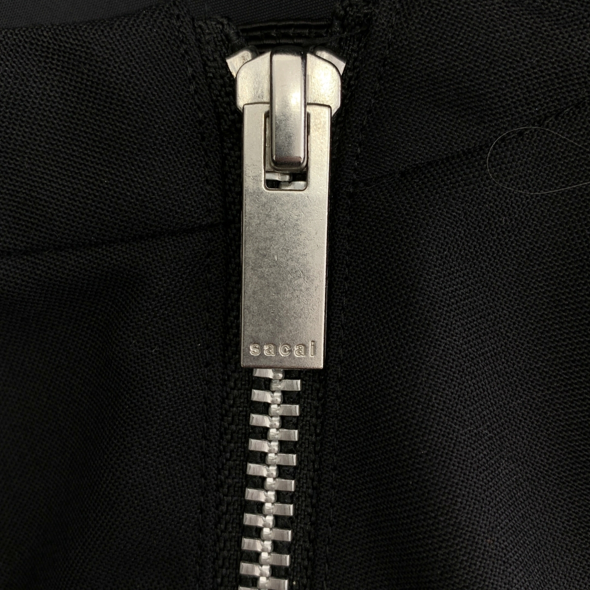 sacai / サカイ Suiting Pullover / スーチング ロゴショルダージップ プルオーバー ブラウス