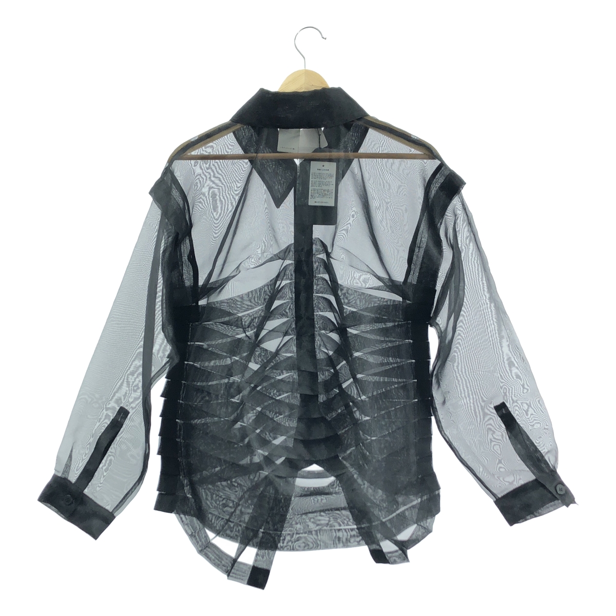 LIMI feu / リミフゥ プリーツ シアーシャツ