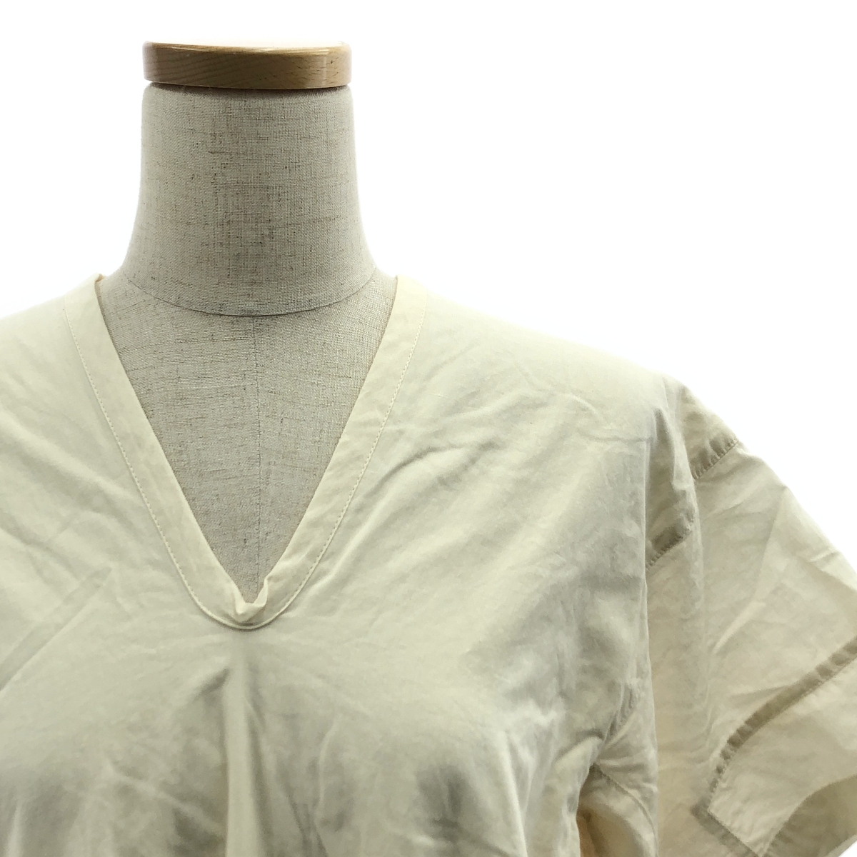 COMME des GARCONS / コムデギャルソン コットン Vネック フレア ワンピース