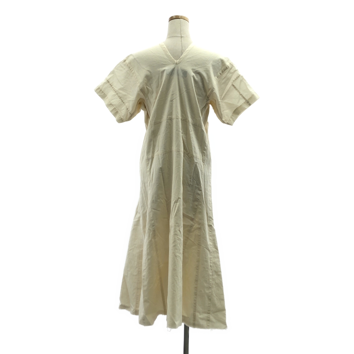 COMME des GARCONS / コムデギャルソン コットン Vネック フレア ワンピース