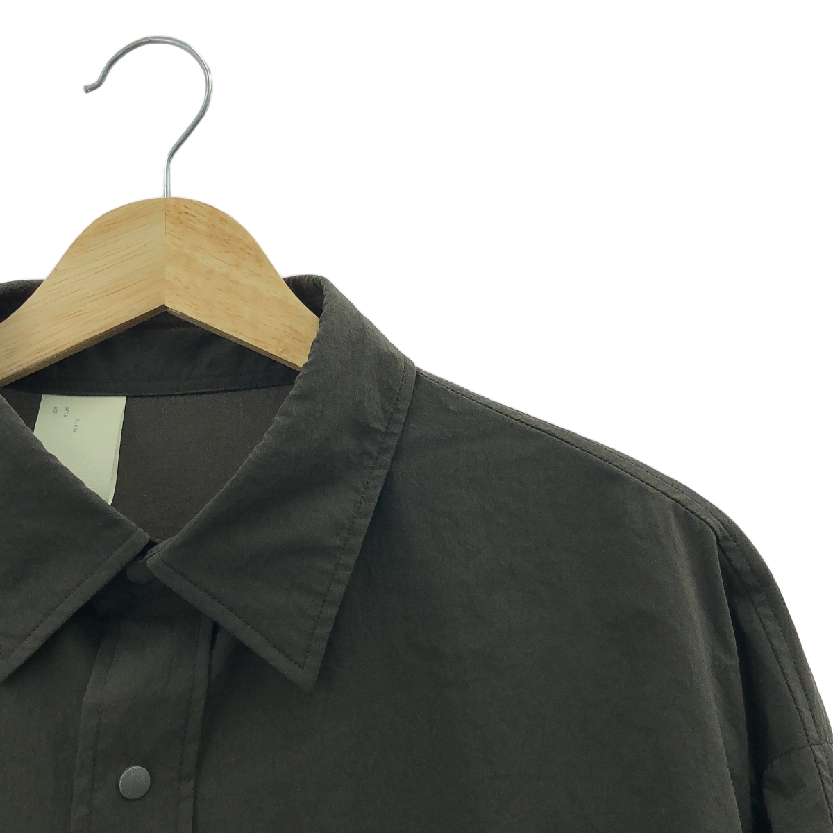 N.HOOLYWOOD / エヌハリウッド 塩縮加工 ストレッチナイロン シャツ