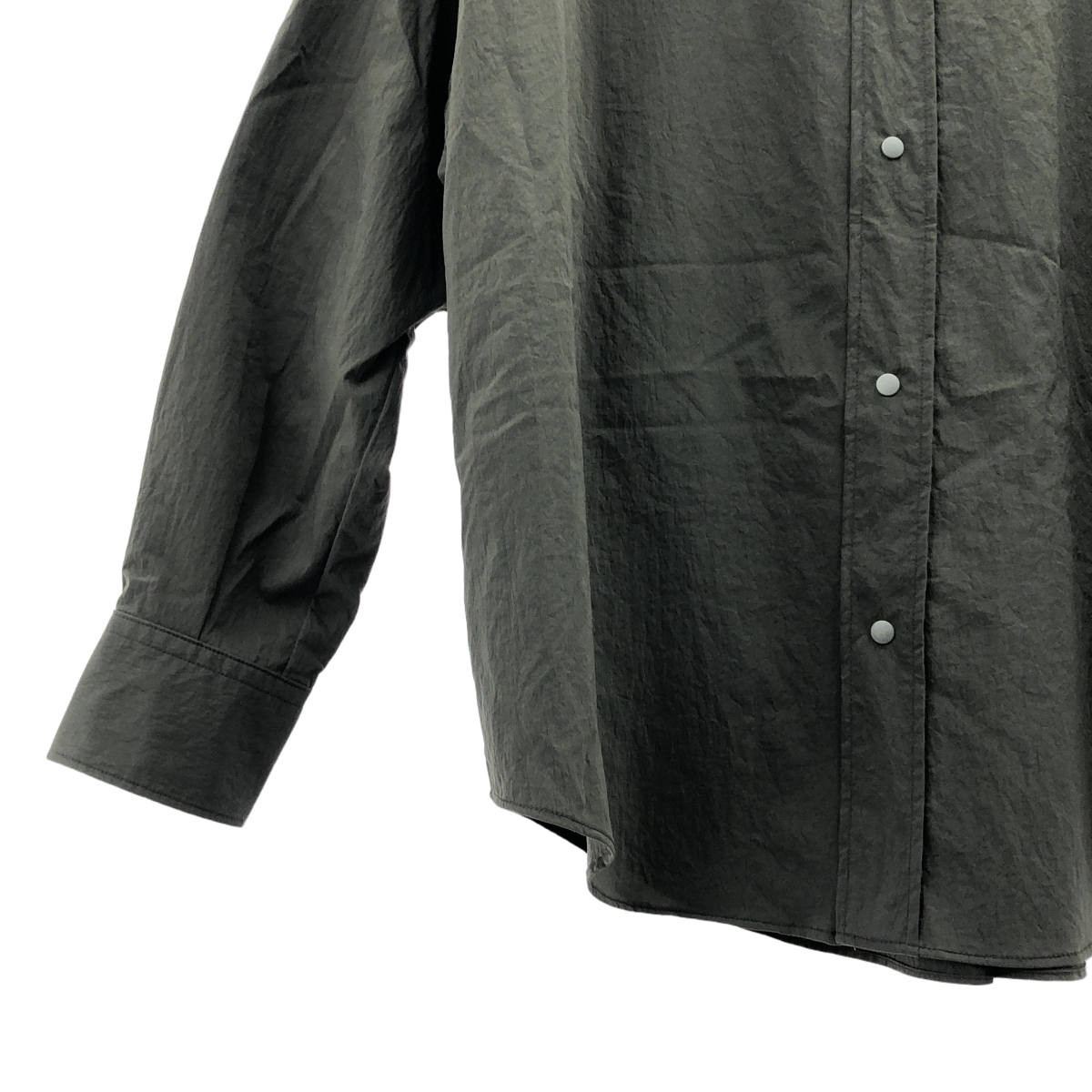 N.HOOLYWOOD / エヌハリウッド 塩縮加工 ストレッチナイロン シャツ