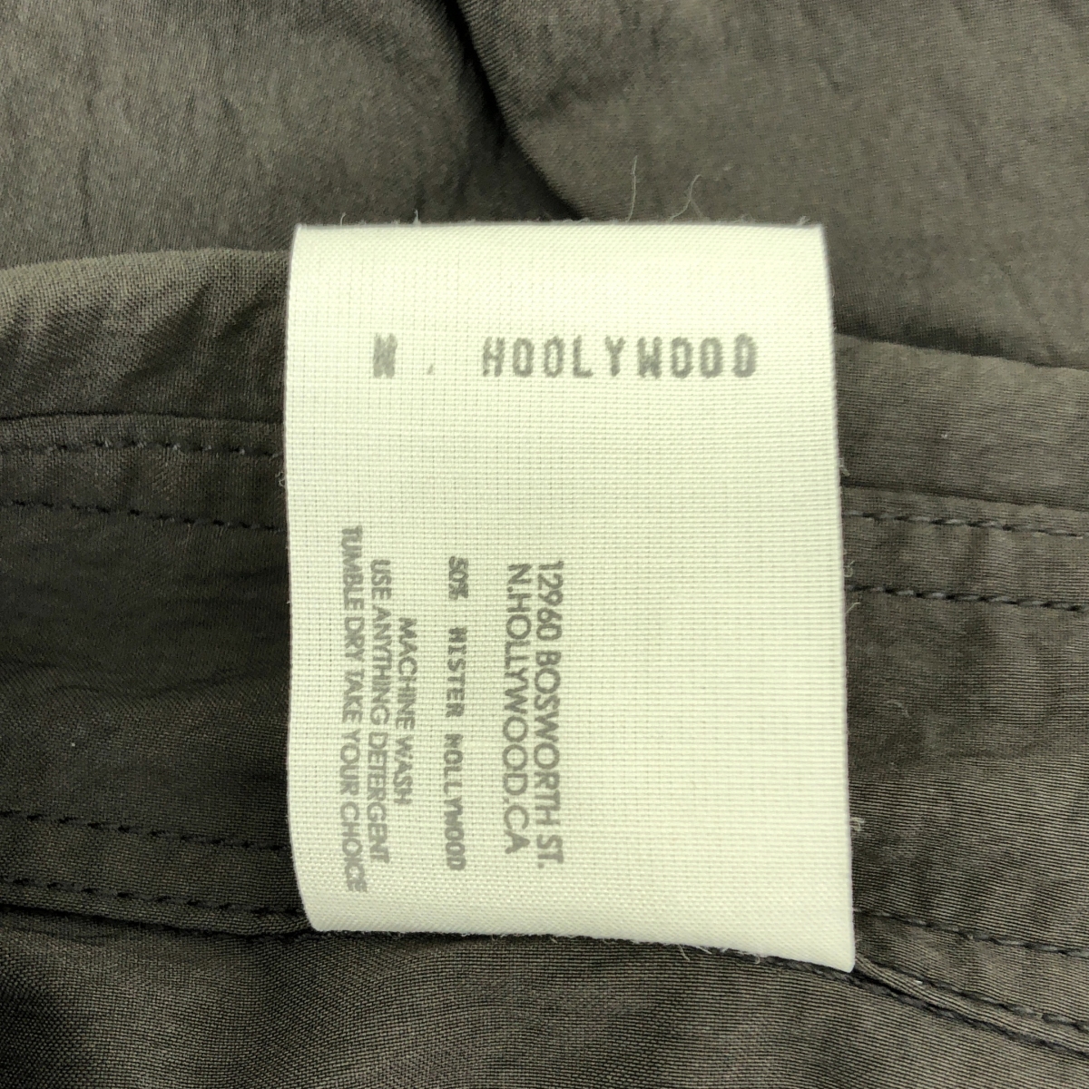 N.HOOLYWOOD / エヌハリウッド 塩縮加工 ストレッチナイロン シャツ