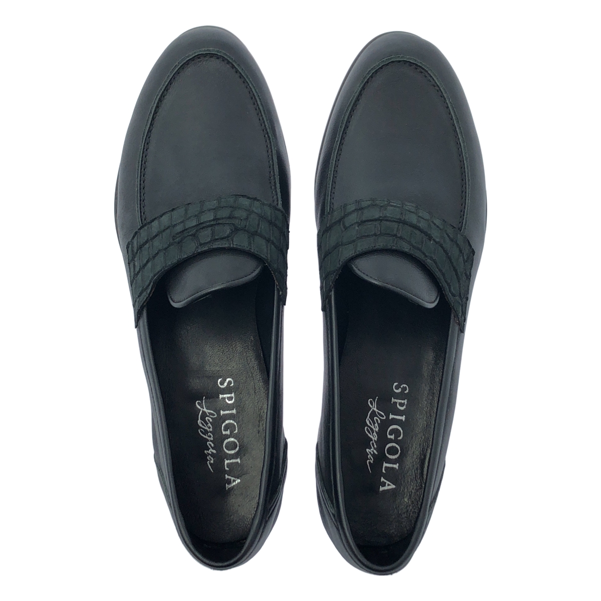 その他 レザー クロコダイル スリッポン シューズ