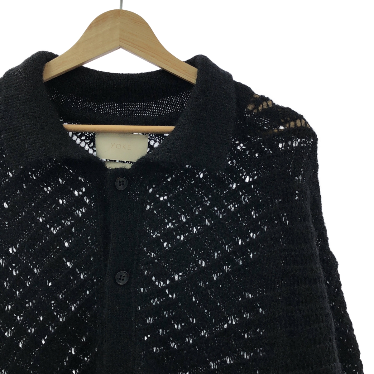 YOKE / ヨーク SILK MOHAIR BUTTONED CARGIGAN / モヘヤ シルク ニット カーディガン