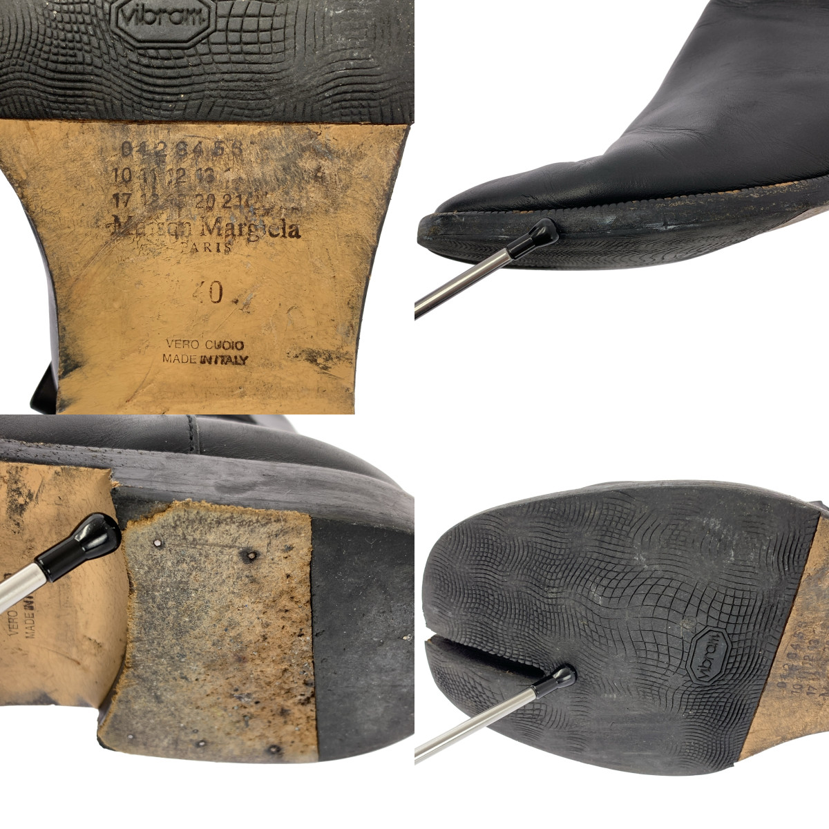 Maison Margiela / メゾンマルジェラ tabi / タビ レザー サイドゴア ショート ブーツ 足袋