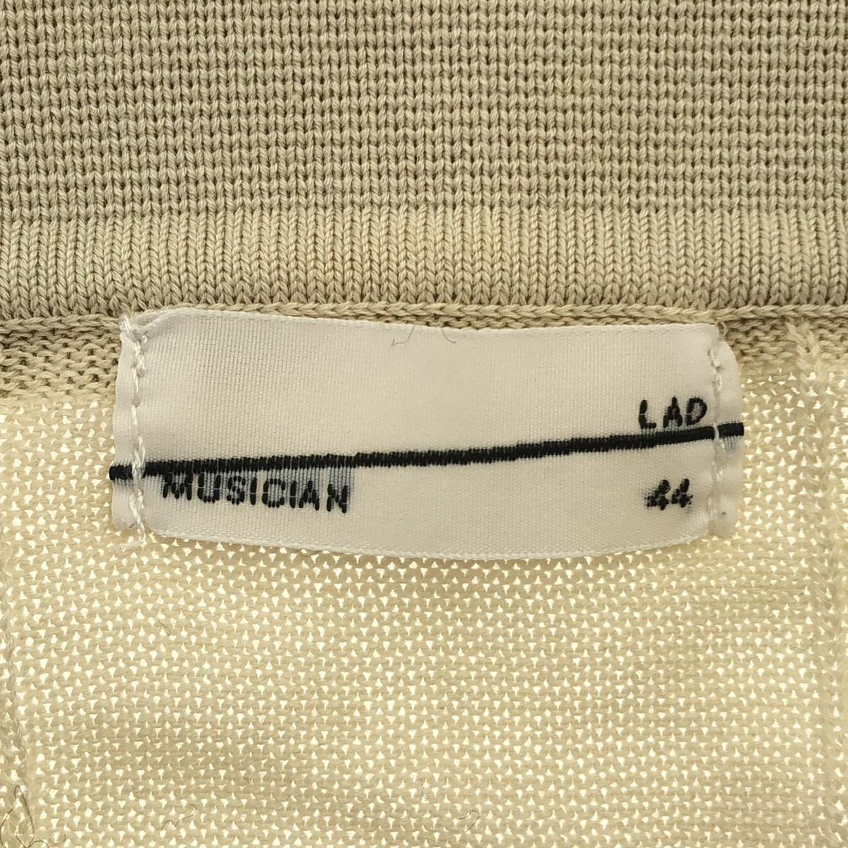 LAD MUSICIAN / ラッドミュージシャン コットン 襟付き ニット カーディガン