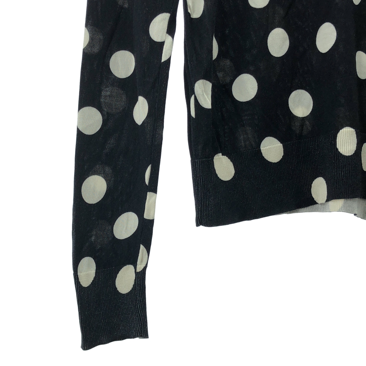 DOLCE＆GABBANA / ドルチェ＆ガッバーナドルガバ シルク ドット ビーズ装飾 プルオーバー ニット