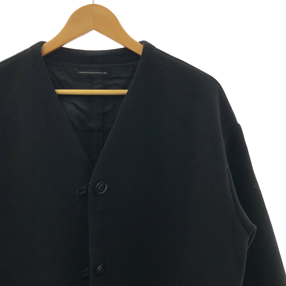 Y's / ワイズヨウジヤマモト ウール リバーシブル ノーカラー コート