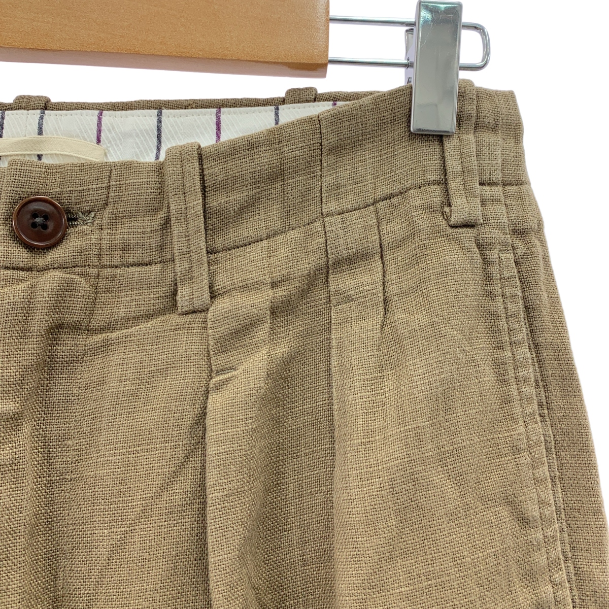 GORSCH / ゴーシュ リネン 2タックスラックス パンツ