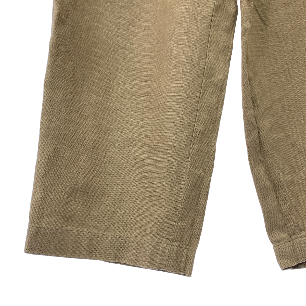 GORSCH / ゴーシュ リネン 2タックスラックス パンツ