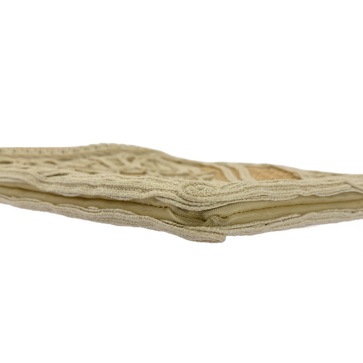 Mame Kurogouchi / マメクロゴウチ Cording Embroidery Pouch With Leather Strap / ロゴ ショルダー バッグ