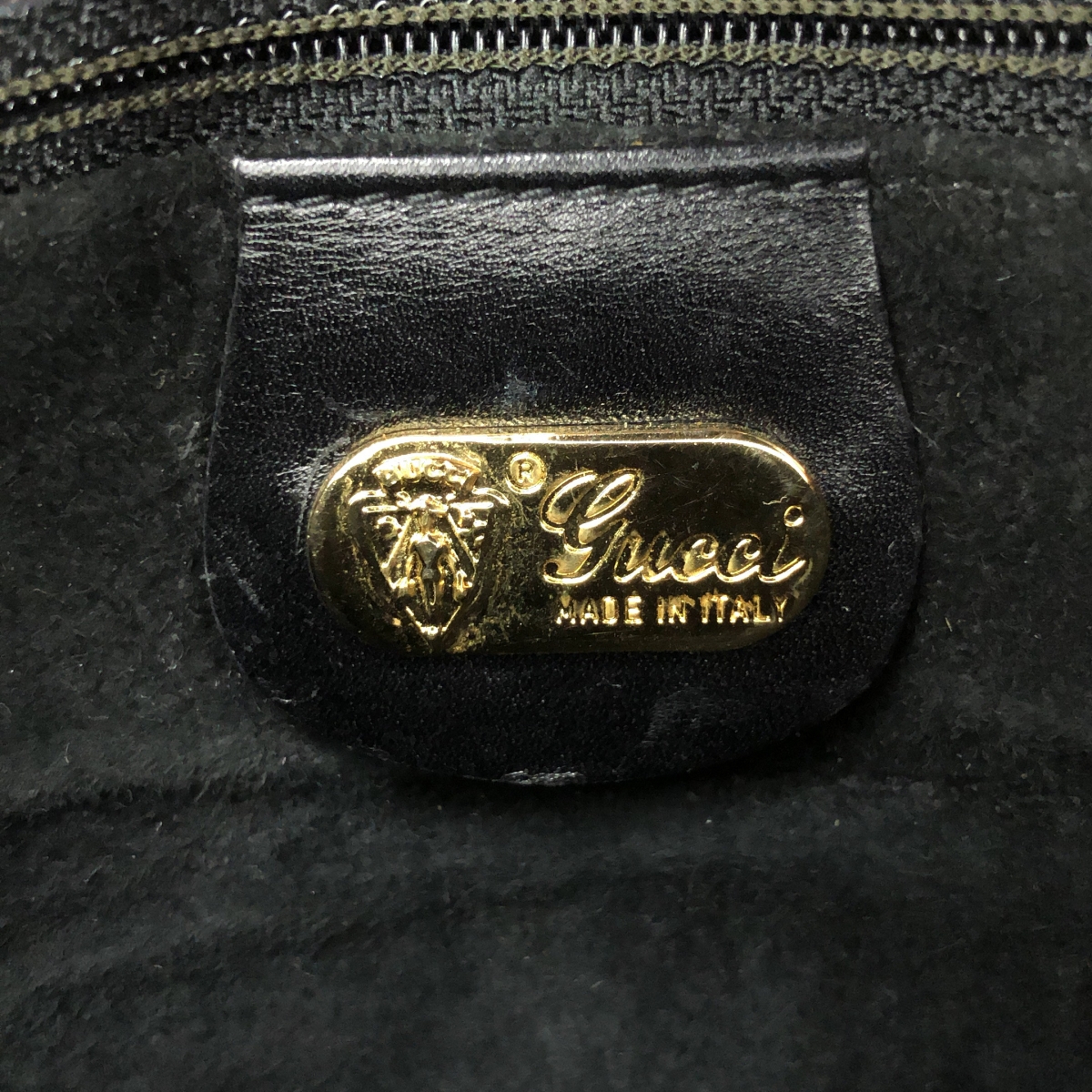 GUCCI / グッチ OLD / オールド レザー ロゴ セカンドバッグ ポーチ