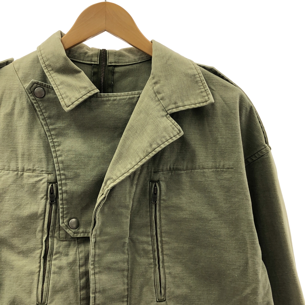 LIMI feu / リミフゥ ヴィンテージ加工 ミリタリー ジャケット ブルゾン