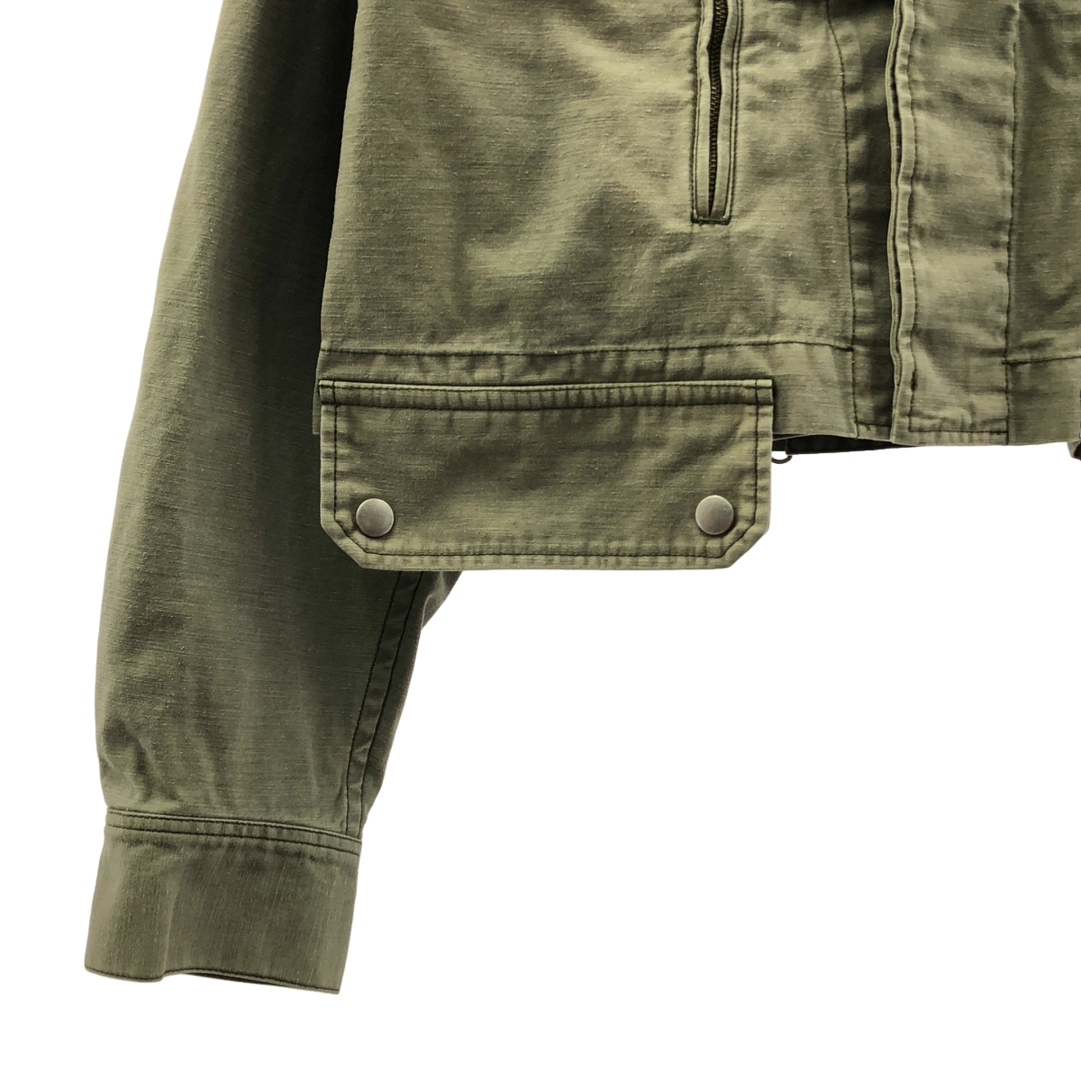 LIMI feu / リミフゥ ヴィンテージ加工 ミリタリー ジャケット ブルゾン